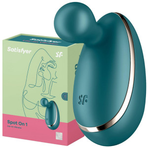 Satisfyer Spot On 1 green - Elegancki stymulator łechtaczki, USB Zielony