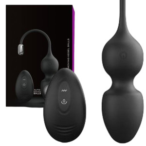 DORCEL LOVE BALLS BLACK - Wibrujące jajeczko na pilota, Czarne USB