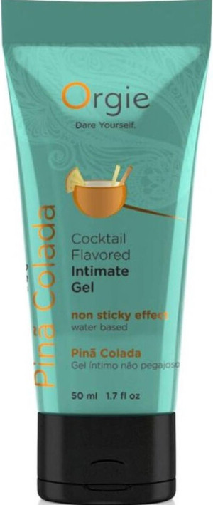 Lubrykant na bazie wody o smaku i zapachu - Cocktail Pina Colada 50 ml - Orgie