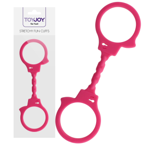 STRETCHY FUN CUFFS PINK Erotyczne kajdanki różowe - gotowe