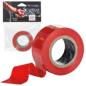 Calexotic SCANDAL LOVERS TAPE RED - Taśma do krępowania, BDSM