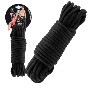 Hidden Desire BONDAGE ROPE 10 METER BLACK Linka do krępowania, Czarna