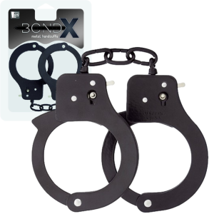 Dream Toys BONDX METAL CUFFS - BLACK Kajdanki, Czarne BDSM - gotowe