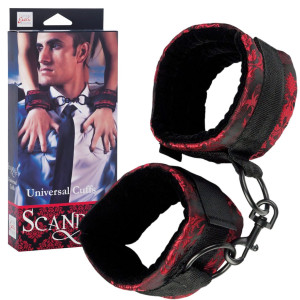SCANDAL UNIVERSAL CUFFS Uniwersalne kajdanki, Czerwone