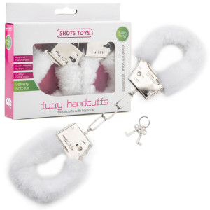Furry Handcuffs - White