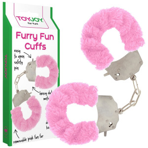 FURRY FUN CUFFS PINK PLUSH