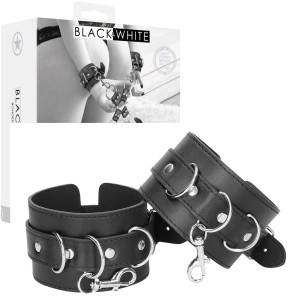 Ouch! Bonded Leather Hogtie With Hand and Ankle Cuffs - Kajdanki do zniewalania