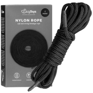 Black Bondage Rope Czarna Linka do wiązania 5 m