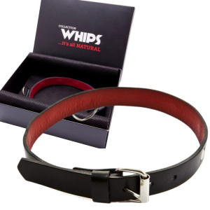 Obroża damska do zabaw BDSM - klasyczna, cienka - WHIPS