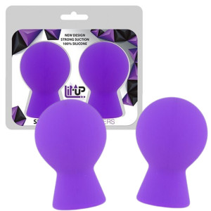 Fioletowe przyssawki do sutków - silikonowe - Dream Toys