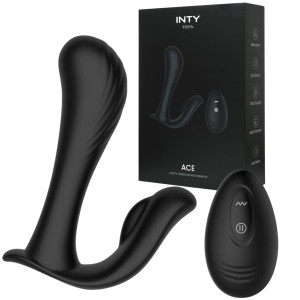INTY Toys - Ace - Masażer punktu G i łechtaczki na pilota, USB