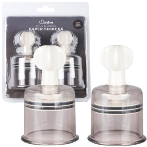 Przyssawki do sutków - duże - przezroczyste, klasyczne - Easy Toys