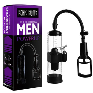Boss Series Powerpump MAX Vibrating - Black&Clear Pompka do penisa