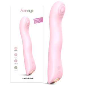 SWAP-BABY - Profesjonalny wibrator do stymulacji punktu G, USB Różowy