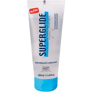 Lubrykant nawilżający na bazie wody - Superglideliquid pleasure 200 ml - uniwersalny - HOT