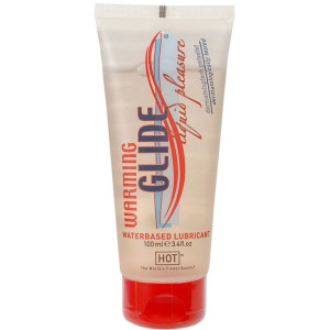 Lubrykant na bazie wody - Warming Glide Liquid Pleasure 100 ml - z efektem rozgrzewania - HOT