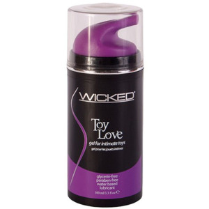 Lubrykant na bazie wody - TOY LOVE 100 ml - do użycia z gadżetami erotycznymi - WICKED