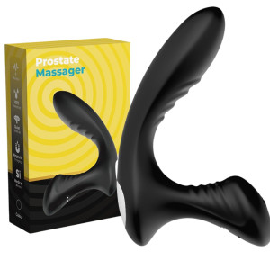 Boss Series Storm Elegancki masażer prostaty, USB Czarny