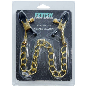 Exclusive Nipple Clamps Klamry na sutki, Złoty BDSM