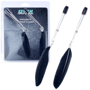 Exclusive Nipple Clamps Klamry na sutki, Czarny BDSM