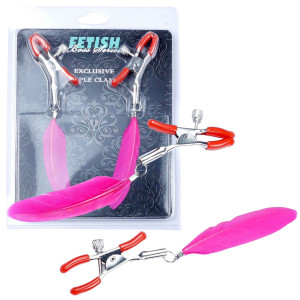 Exclusive Nipple Clamps Klamry na sutki, Różowe BDSM