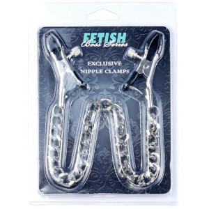 Exclusive Nipple Clamps Klamry na sutki, Srebrny BDSM