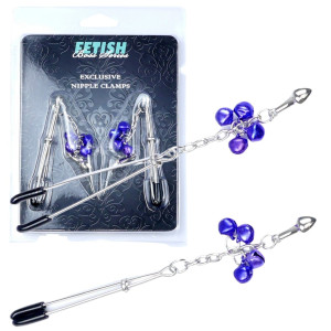 Exclusive Nipple Clamps Klamry na sutki, Srebrny BDSM