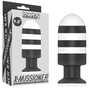 7.5" X-Missioner Butt Plug - Gruby kolorowy korek analny z przyssawka
