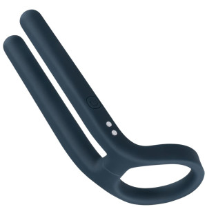 Stymulator na penisa i jądra z wibracjami, USB Silikonowy - Boners