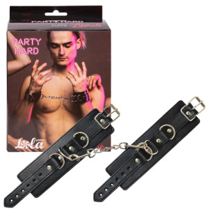Cuffs Party Hard Liberate Kajdanki na ręce, Czarne BDSM