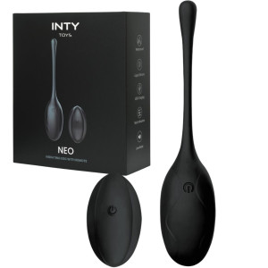 INTY Toys - Neo Wibrujące jajeczko na pilota, USB Czarny