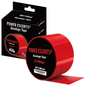 Bondage Tape 15 meter red Taśma do krępowania, Czerwona BDSM