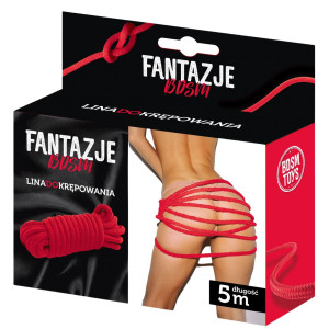 Linki - Fantazje BDSM Lina do krępowania Czerwona