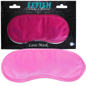 Love Mask Pink - Boss Series Fetish Opaska na oczy, Różowy BDSM