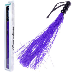 Boss Series - Pejcz, Niebieski BDSM - Silicone Whip Purple 14"
