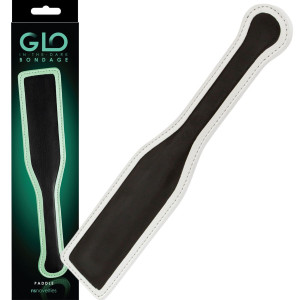 Czarna Packa do zabaw BDSM - fluorescencyjna - Glo - NS Novelties