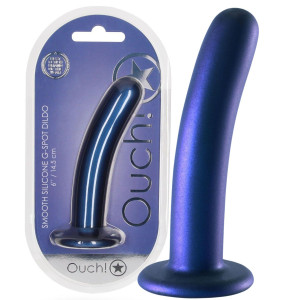 Smooth Silicone G-Spot Dildo - 6'' / 14,5 cm - Profilowane dildo stymulujące punkt G