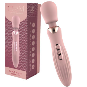 GLAM LARGE WAND VIBRATOR - Profesjonalny masażer Wand na USB, Różowy