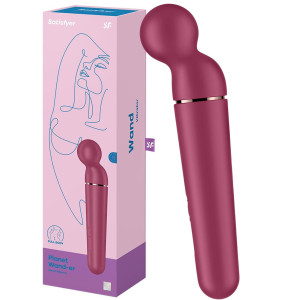 Masażer Wand - Planet Wand-er - do stymulacji czułych miejsc na USB, Bordowy Satisfyer