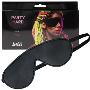 Mask Party Hard Shy Black Opaska na oczy, Czarny BDSM
