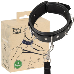 Wegańska obroża ze smyczą, do zabaw BDSM - Vegan Fetish