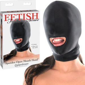 Maska BDSM z otworem na usta - Czarna, klasyczna - Fetish Fantasy