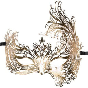 Maska Metal Mask Gold, Złoty BDSM - Easy Toys