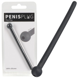 Plug- Penisplug Piss Play Zatyczka, Czarny BDSM