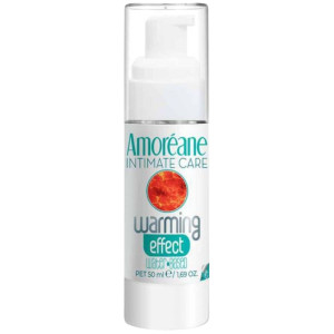 Lubrykant na bazie wody z efektem rozgrzewania - 50 ml - do masażu erotycznego i zabaw -  Amoreane Med