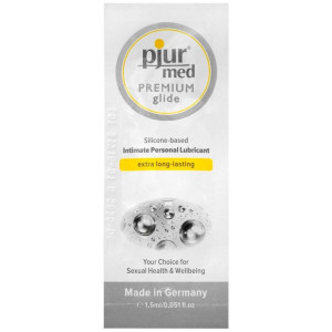 Lubrykant silikonowy 1,5 ml x 50 sztuk saszerek - Med Premium - nawilżający - Pjur