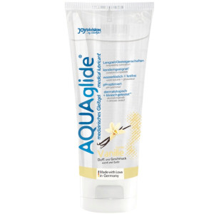 AQUAglide vanilla 100 ml Lubrykant żel na bazie wody o zapachu waniliowym do miejsc intymnych