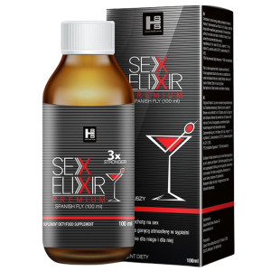 Afrodyzjak dla kobiet i mężczyzn - Sex Elixir Premium 100 ml - większa przyjemność i chęć na seks