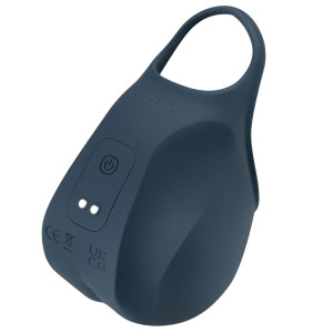 Wibrujący stymulator jąder na USB, Niebieski - Boners