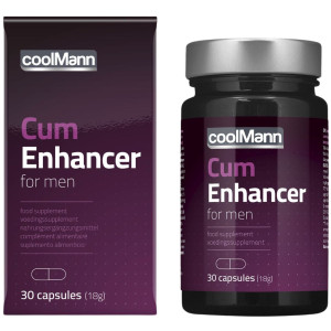 Tabletki wspomagające produkcję spermy - CoolMann Cum Enhancer (30 caps) - lepszy i dłuższy seks